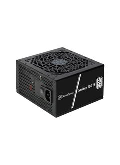 SilverStone Strider 750 EF 80 PLUS Certified 750W ATX Power Supply - Active PFC, 24/20-Pin, 2x 8/4-Pin EPS, 4x 8/6-Pin PCIe, 6x SATA, 2x 4-Pin Peripheral Connectors, Silent 120mm Fan (18dBA), 100,000 Hours MTBF, Black Lead-Free Paint | SST-ST750-EF  - Image 2