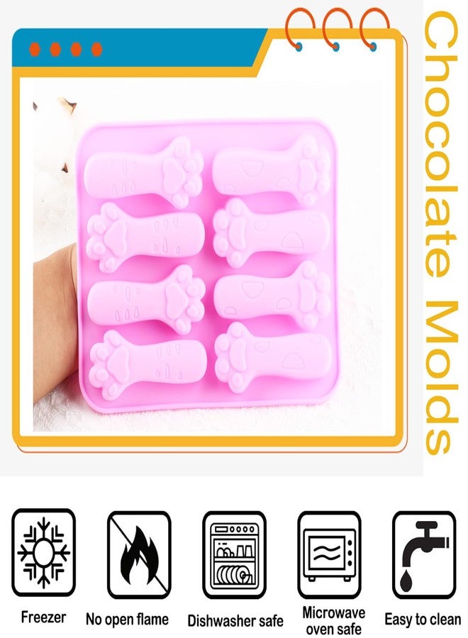 YIMINGMOLD قوالب سيليكون على شكل مخلب قطة من YIMINGMOLD، 8 تجاويف، قالب شوكولاتة على شكل مخلب قطة للحلوى الصلبة - Image 3