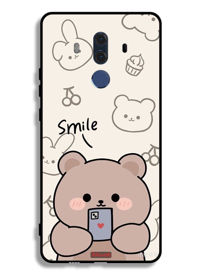 Tolwak Huawei Mate 10 Pro Protective Case Cover Smile Bear Art - Image 1