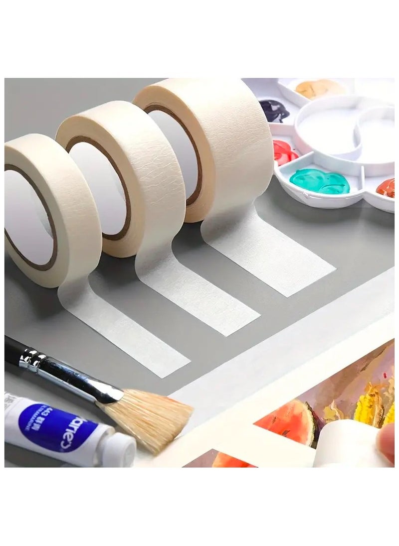 Generic 3-Roll Premium Masking Tape , Medium Adhesion Artist Tape, Removable Acid-Free General Purpose Paper Tape(0.59/0.79/1.18in. Width x 394in.Length), Perfect for Painting, Labeling, Marking, Gardening, Packaging, Artworks, Schools, Office, Garage, Factory, Industrial Uses  - Image 1