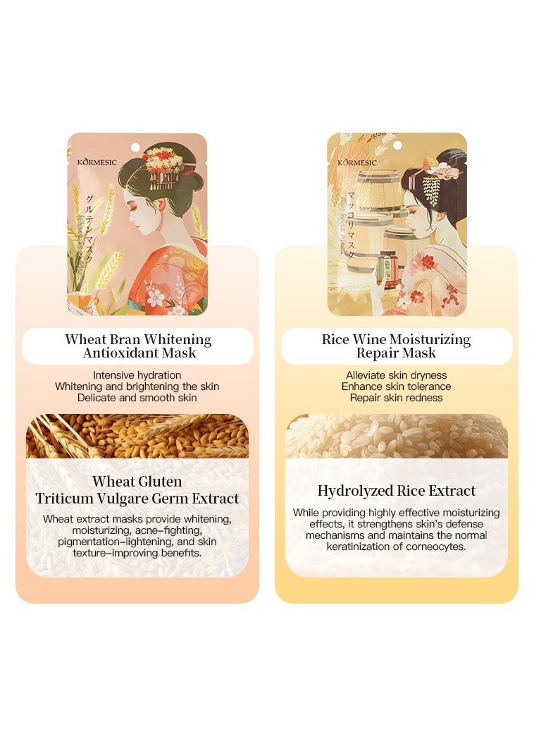 Rice Wine Facial Mask JP 25ml-5 packs  - Brightening & Smoothing