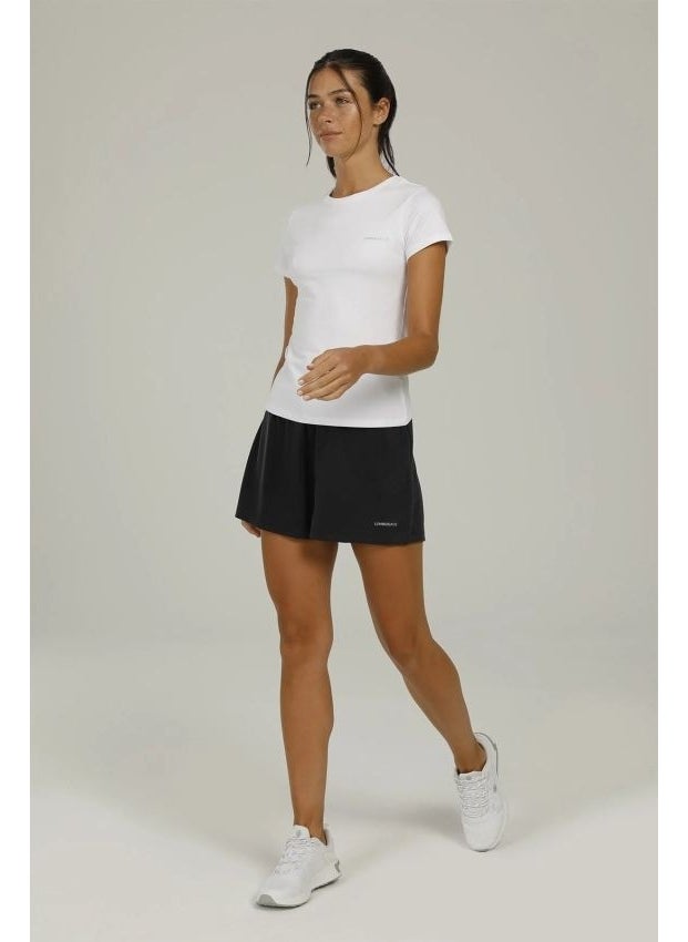 LUMBERJACK - Basic Modal C Neck White Women's Short Sleeve T-Shirt W-CT131 - Image 1