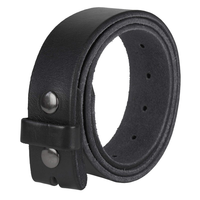 Gelante Genuine Full Grain Leather Belt Strap without Belt Buckle G2016-BK-L - Image 1