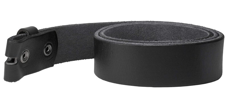 Gelante Genuine Full Grain Leather Belt Strap without Belt Buckle G2016-BK-L - Image 3