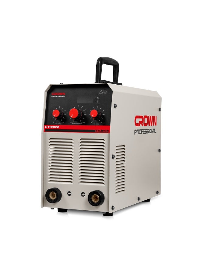 كراون جهاز لحام بالتيار المستمر (MMA) مع محول (إنفيرتر)، جهد 220 فولت، تيار 300 أمبير، مناسب لأقطار كهرباء لحام 1.6-5 مم - CT33126