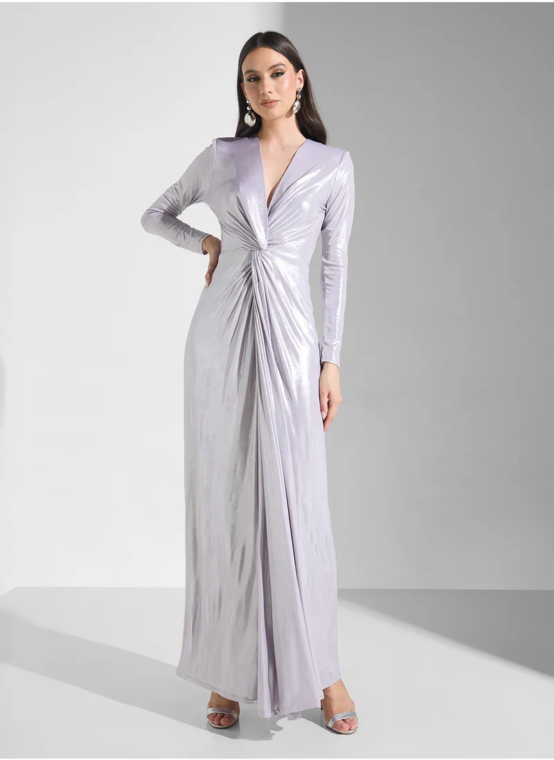 Golden Apple Vneck 2Pcs Set Maxi Dress