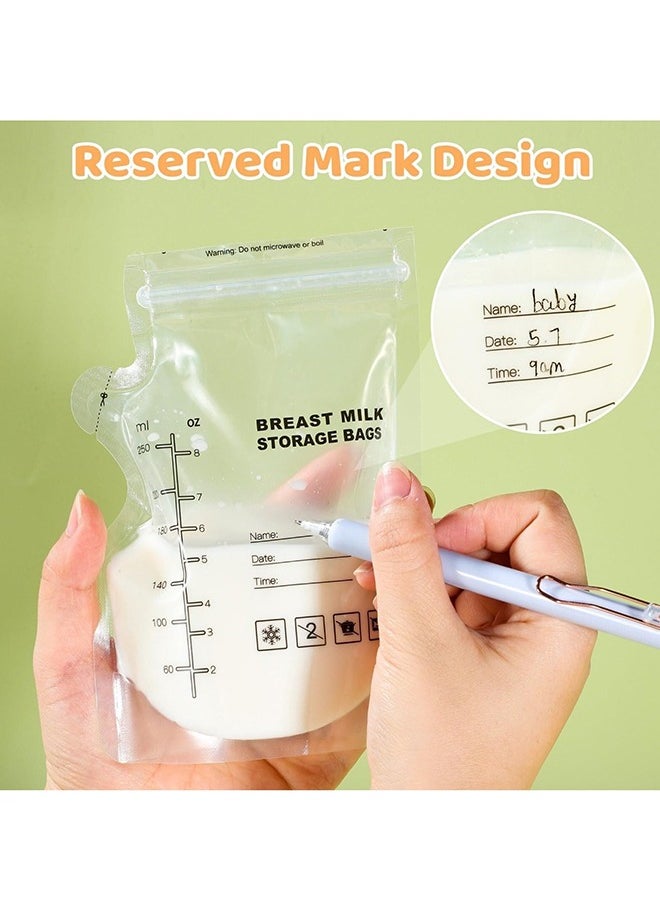 Bebiland 30 Piece 250 Ml Disposable Breast Milk Storage Bags With Pour Spout For Breastfeeding No-Leak Milk Freezer Storage Pouches  - Image 4