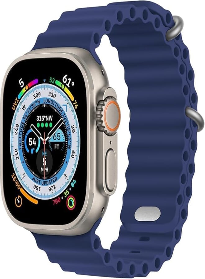 Next Next Store Watch Band Compatible with iWatch Series 1/2/3/4/5/6/7/8/9 38/40/41mm, Soft Silicone Sport Strap for Men Women