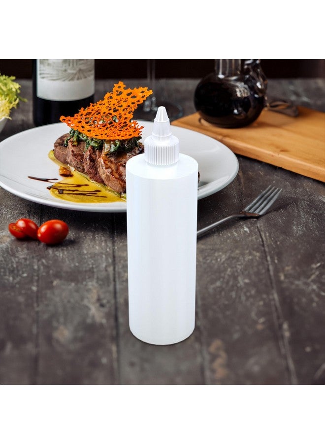 BRIGHTFROM BRIGHTFROM Condiment Squeeze Bottles, 16 OZ Empty Squirt Bottle with Twist Top Cap, Leak Proof - Great for Ketchup, Mustard, Syrup, Sauces, Dressing, Oil, Arts and Crafts, BPA FREE Plastic - 4 PACK - Image 3
