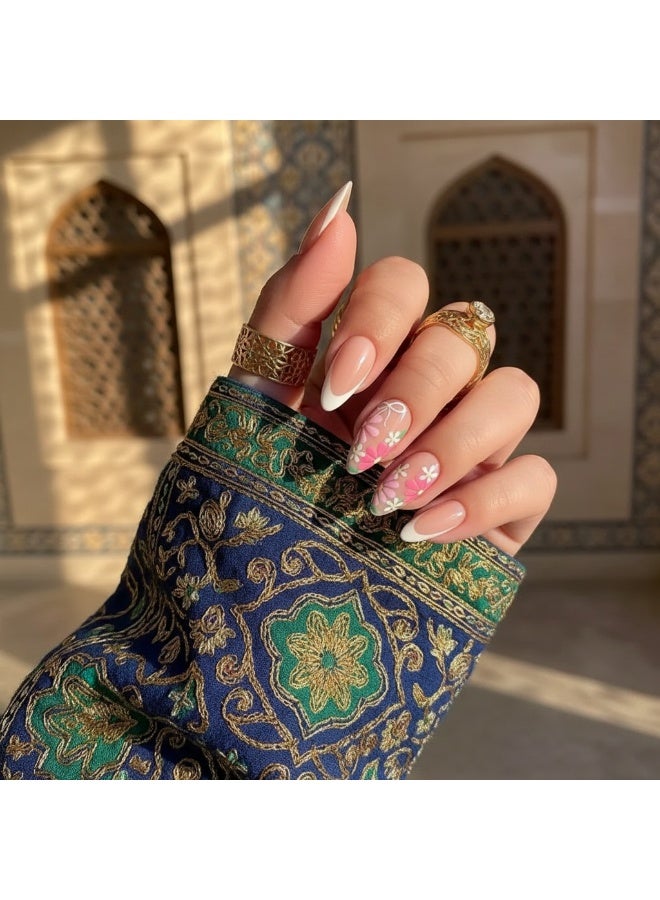 سنسيب نوع الأظافر: أظافر فرنسية ملصقة - حزمة جل ناعم، أظافر فرنسية مزيفة قصيرة، أظافر صالونية الجودة، أظافر ملصقة بسلاسة، أظافر ملصقة بالغراء للنساء، فن الأظافر، تزيين الأظافر. - Image 1