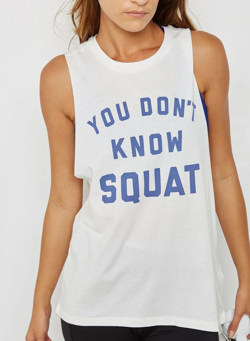 Reebok Slogan Tank Top