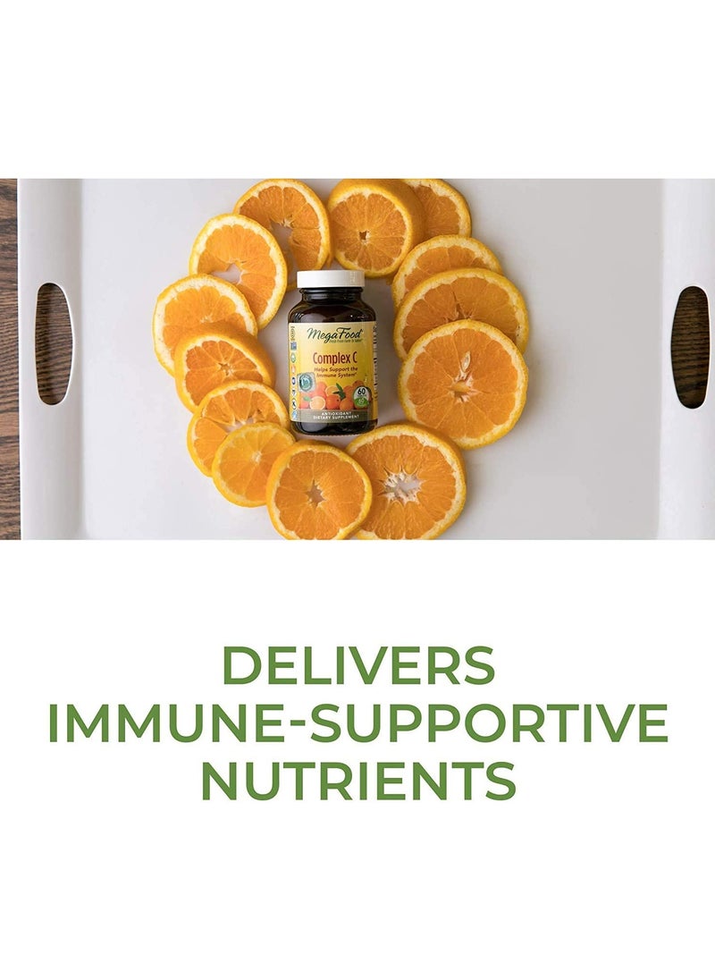 MegaFood - MegaFood Complex C - helps provide daily support for the immune system supports overall skin health.180 tablets / 180 per servings. - Image 1