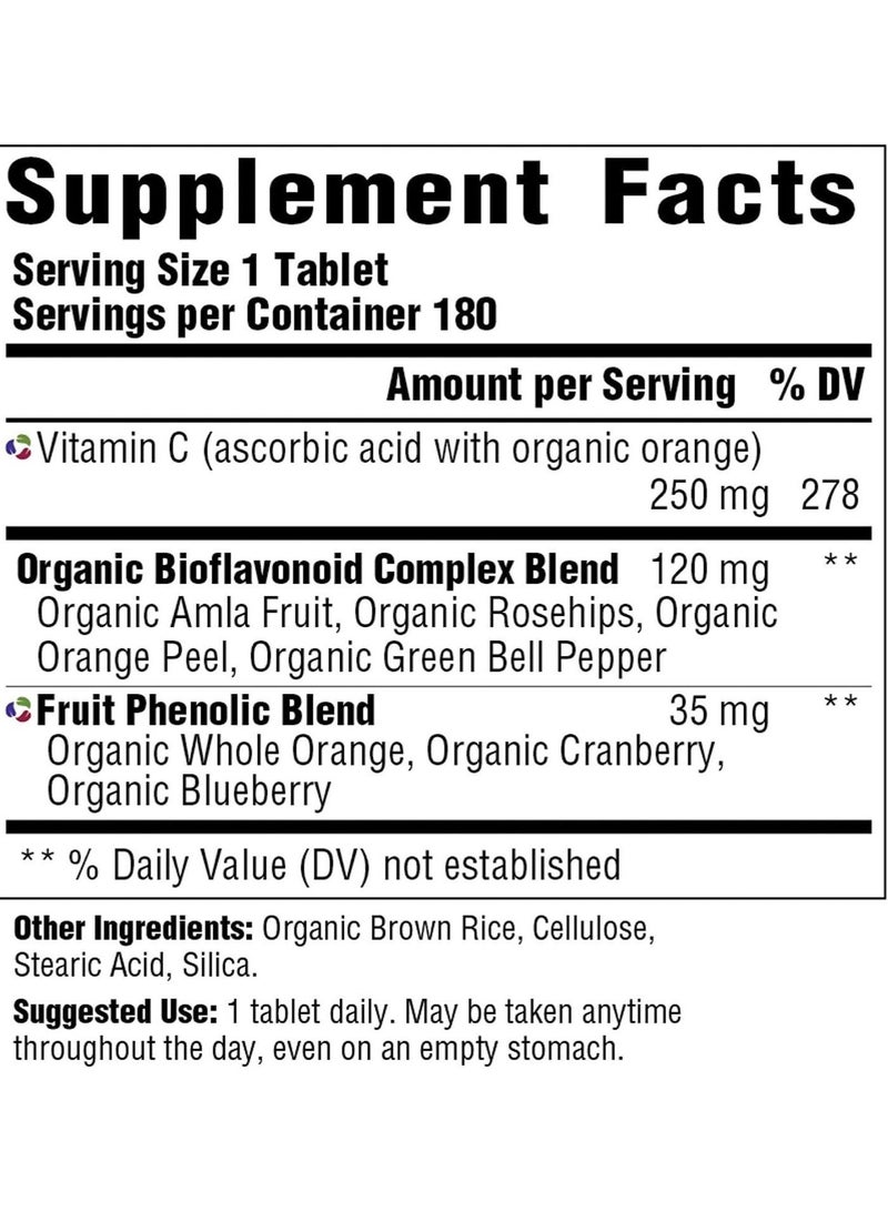 MegaFood Complex C - Vitamin C plus real food - helps provide daily support for the immune system supports overall skin health dietary supplement 180 tablets | 180 per servings - Image 2