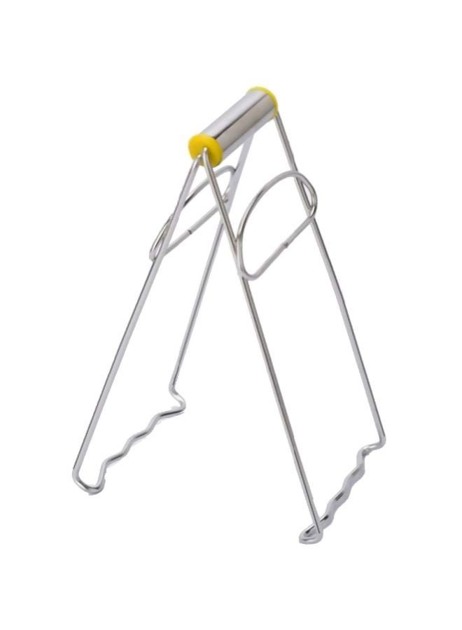 Rimobul Asian Kitchen Stainless Steel Folding Hot Dish Plate Clip Plate Retriever Tongs - Image 1