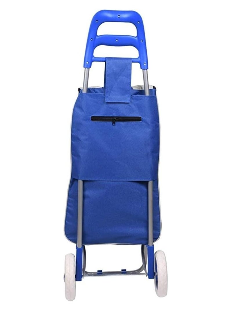 DubaiGallery 1pc Foldable Grocery Shopping Cart With Wheels, Collapsible Personal Folding Cart For Groceries Durable & Portable  - Image 3