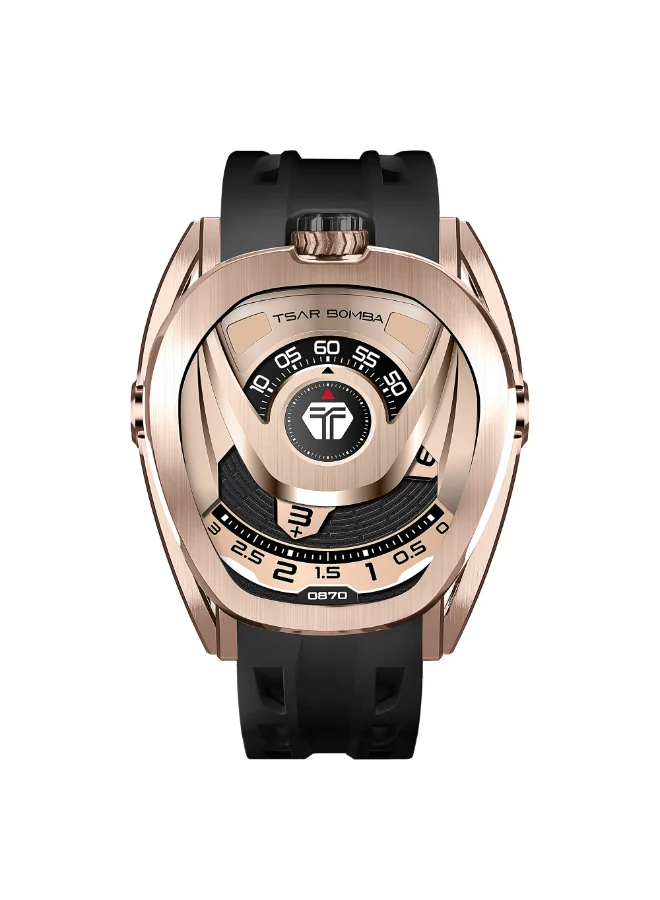 TSAR BOMBA Men's Rubber Automatic Watch TB8213ASET-07 - 44.0x52.0 mm
