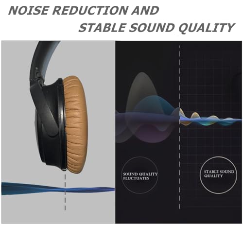 Cypher.V Headphones Replacement Ear Pads,for Bose Quietcomfort QC15 QC25 QC35 35 ii (Yellow) - Image 3
