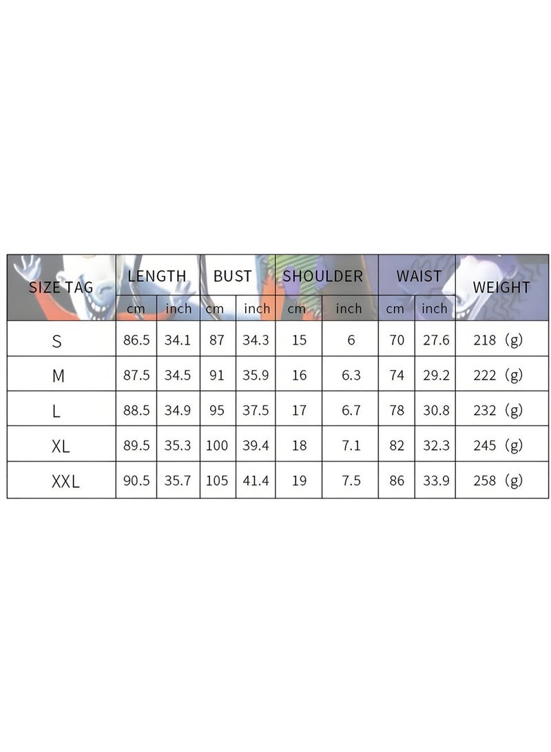 Loquat Women's Printed Sally Costume Dress Halloween Christmas Cosplay Party Spaghetti Strap  Dress - Image 5