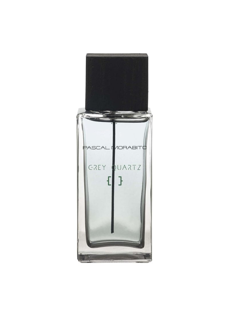 PASCAL MORABITO Grey Quartz 34 Oz Eau De Toilette  Fragrance Mist For Men  Modern Aromatic Scent  Cologne Spray With Spices Veviter Leather Geranium Patchouli Accords 