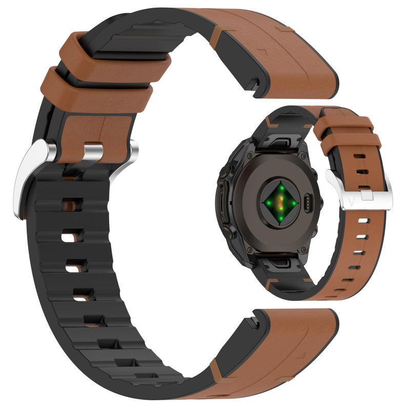Azonee 26mm Silicone Strap Compatible with Garmin Fenix 8/7X/6X Pro/5X Plus/3/7X Pro, QuickFit Sport Wristband Replacement - Image 2