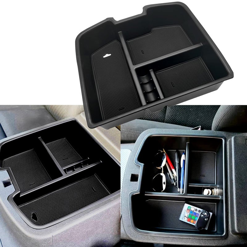 EVTIME fit for Center Console Organizer Tray 20072014 GMC Sierra Chevy Silverado Tahoe Yukon Suburban GM Vehicles Accessories Replaces 19166288