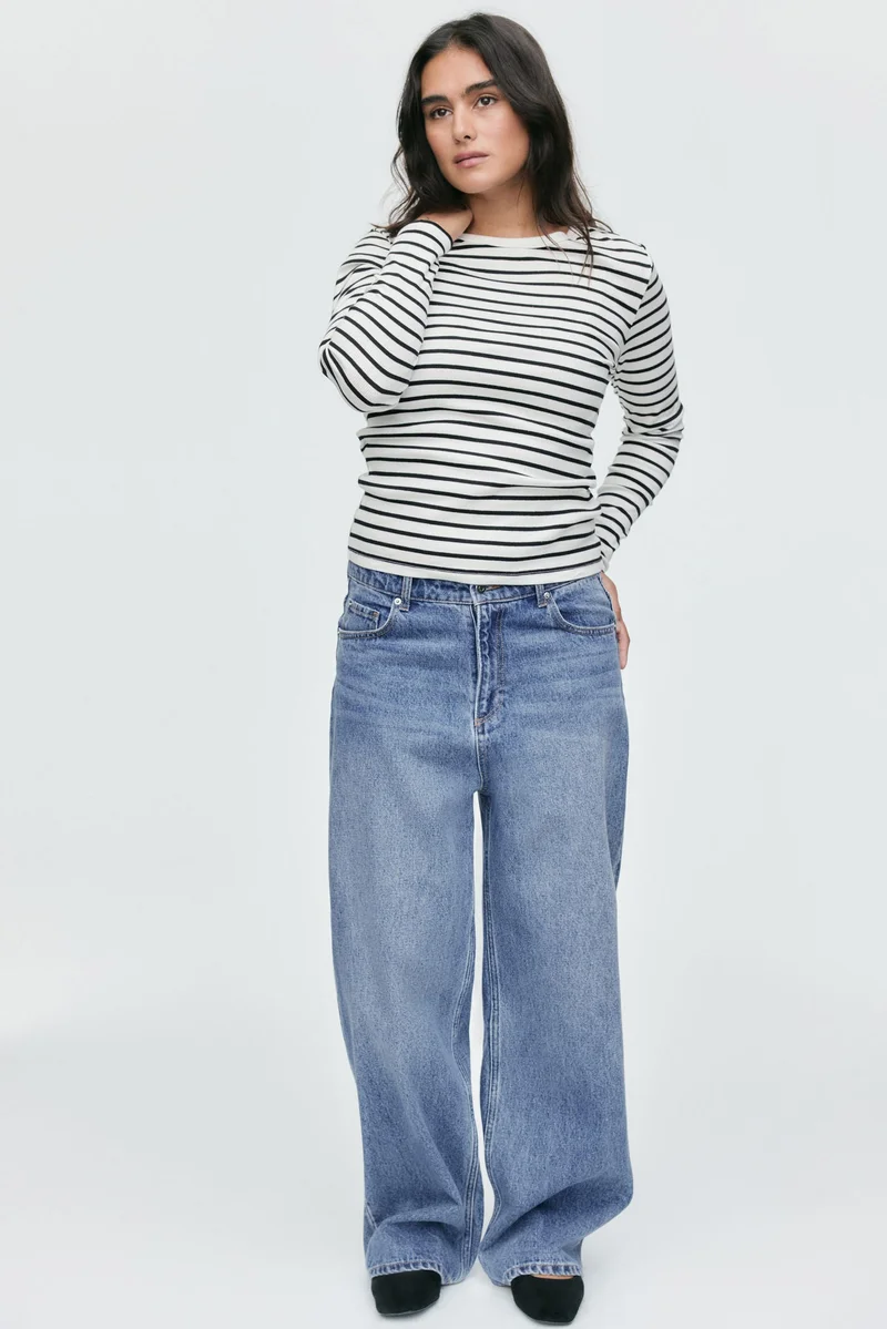 H&M Ribbed cotton top