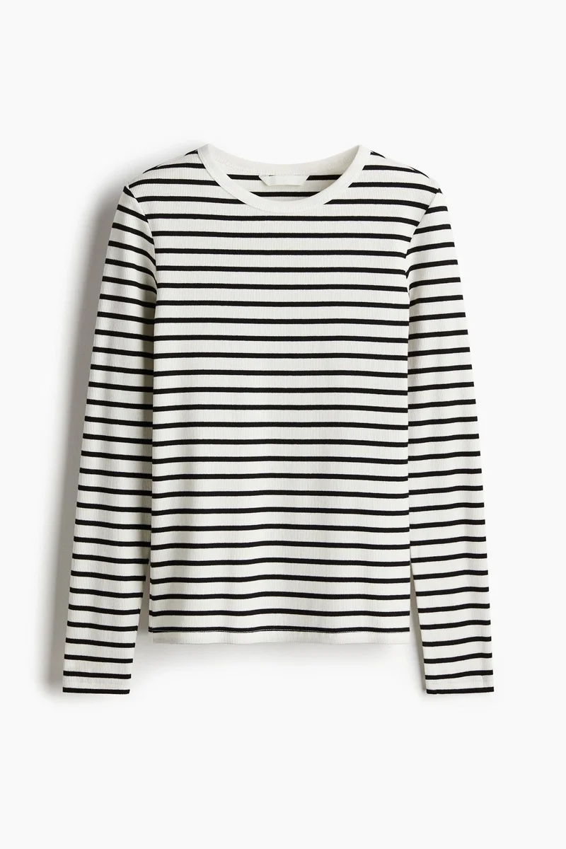 H&M Ribbed cotton top