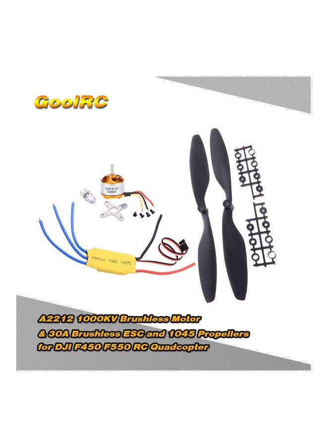 NIBEMINENT Brushless Motor ESC and Pair 1045 Propeller for RC Quadcopter  - Image 2