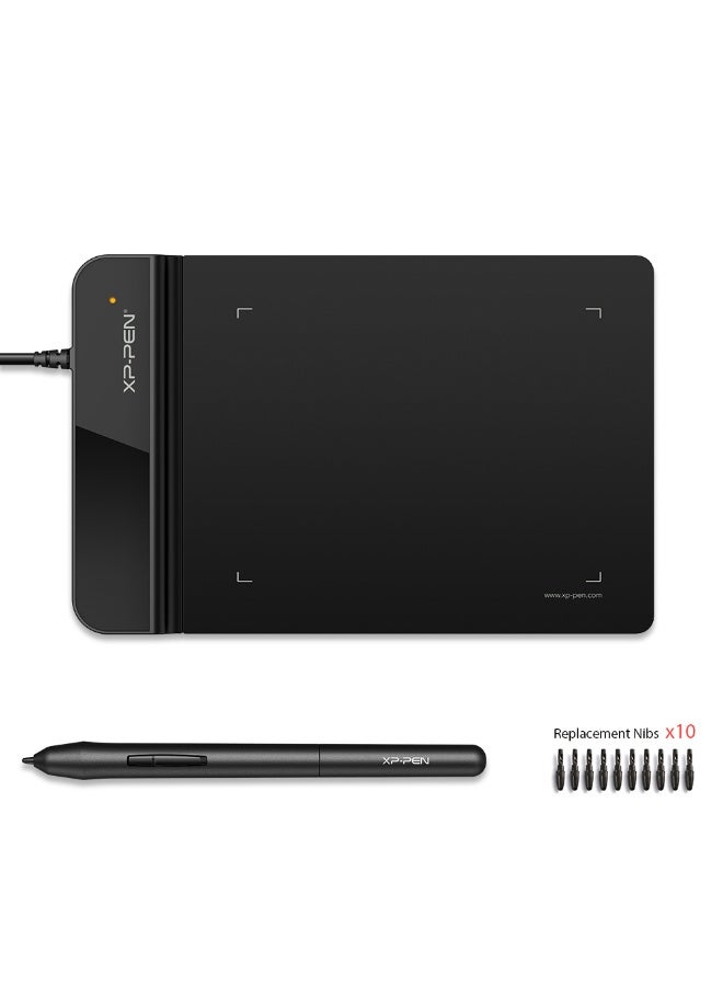 إكس بين لوحة رسم جرافيك من XP-PEN Star G430s بحساسية ضغط 8192 مستوى مساحة نشطة 4 × 3 بوصة لألعاب OSU والرسم والتخطيط