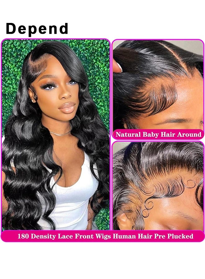 Depend Lace Front Wigs 13x4 Hair Body Wave Lace Front Wigs Density Glueless Wigs For Women Hd Lace Front Wigs 24 INCH - Image 2
