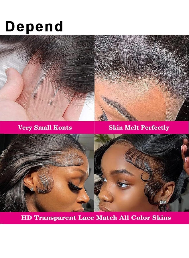 Depend Lace Front Wigs 13x4 Hair Body Wave Lace Front Wigs Density Glueless Wigs For Women Hd Lace Front Wigs 24 INCH - Image 4