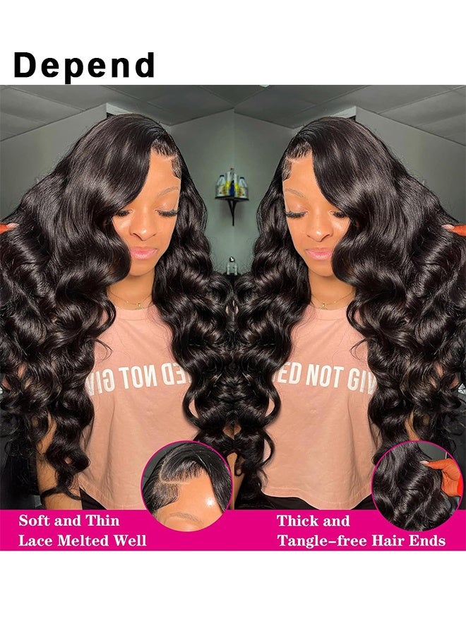 Depend Lace Front Wigs 13x4 Hair Body Wave Lace Front Wigs Density Glueless Wigs For Women Hd Lace Front Wigs 24 INCH - Image 3