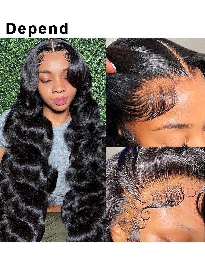 Depend Lace Front Wigs 13x4 Hair Body Wave Lace Front Wigs Density Glueless Wigs For Women Hd Lace Front Wigs 24 INCH - Image 1