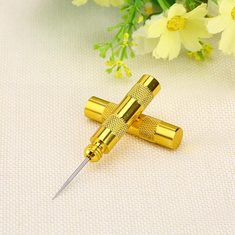 Glomora Airbrush Cleaning Repair Tool Set, Stainless Steel Needle and Brush Kit for Spray Gun Nozzle, 5 Pcs Needles and 5 Pcs Brushes with Key Ring - Image 5