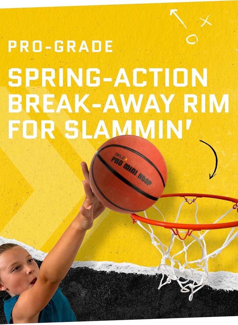 SKLZ Pro Mini Indoor Basketball Hoop - Over The Door – Portable - Great For Home, Dorms, Offices, and Gifts - Image 4
