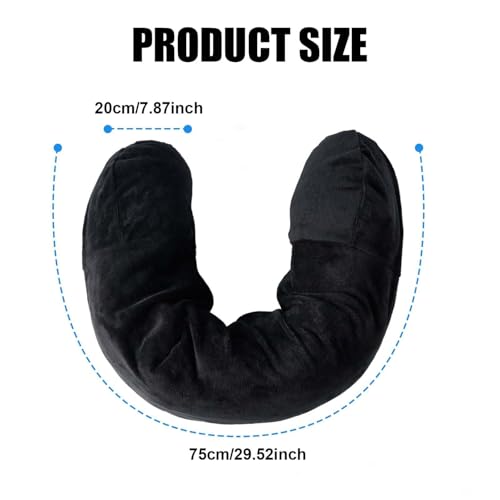NUDFSY Neck Pillow for Travel, Neck Pillow with Adjustable Neck Size, Packable Clothing Travel Accessories for Airplane, Soft U-Shapes Travel Neck Pillow, No Filler - Image 2