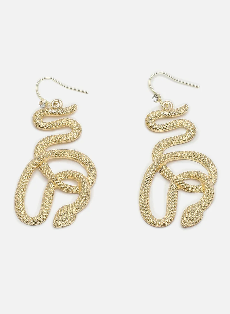 سوهي حلق مصمم مطلي بالذهب