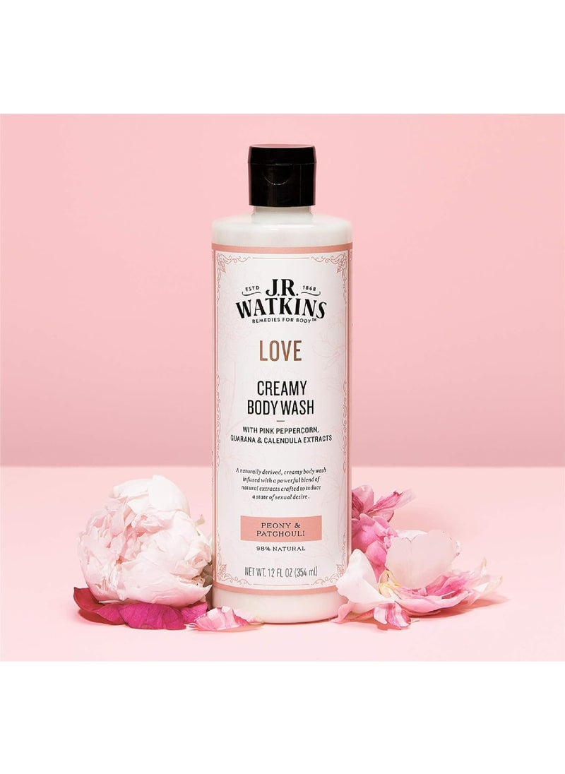J.R.WATKINS Love Creamy Body Wash (Peony & Patchouli) 12 fl oz  - Image 3