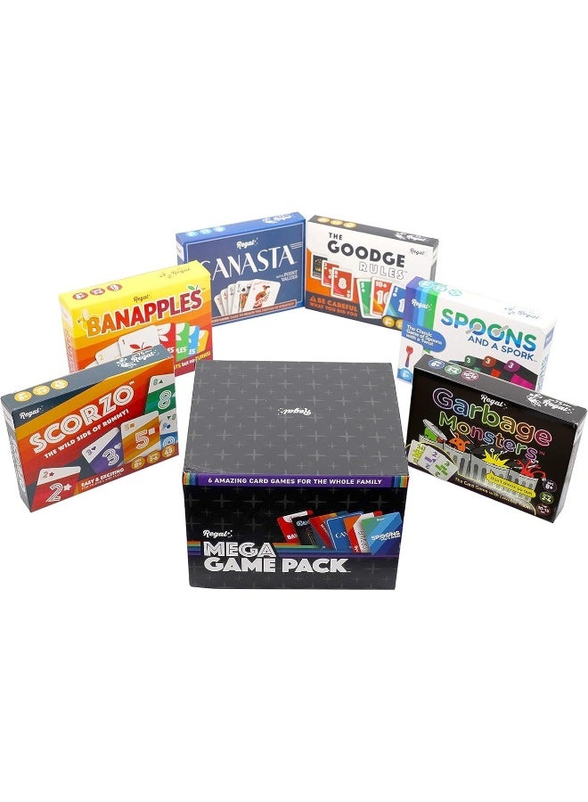 Regal Games Fun Card Games Set for Adults Canasta Spoons and a Spork Garbage Monsters ScorZo The Goodge Rules and Banapples Decks Fun Travel Playing Cards for Family Game Night - Image 3
