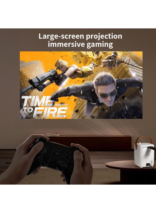 Umiio Q1 Portable Video Laser Projector 2.4/5G WiFi Bluetooth Quadrangle Trapezoid 0.8-5M Projection Distance 1920 * 1080 Resolution Android Projector For Movie Music TV Game Casting with Tripod - Image 4