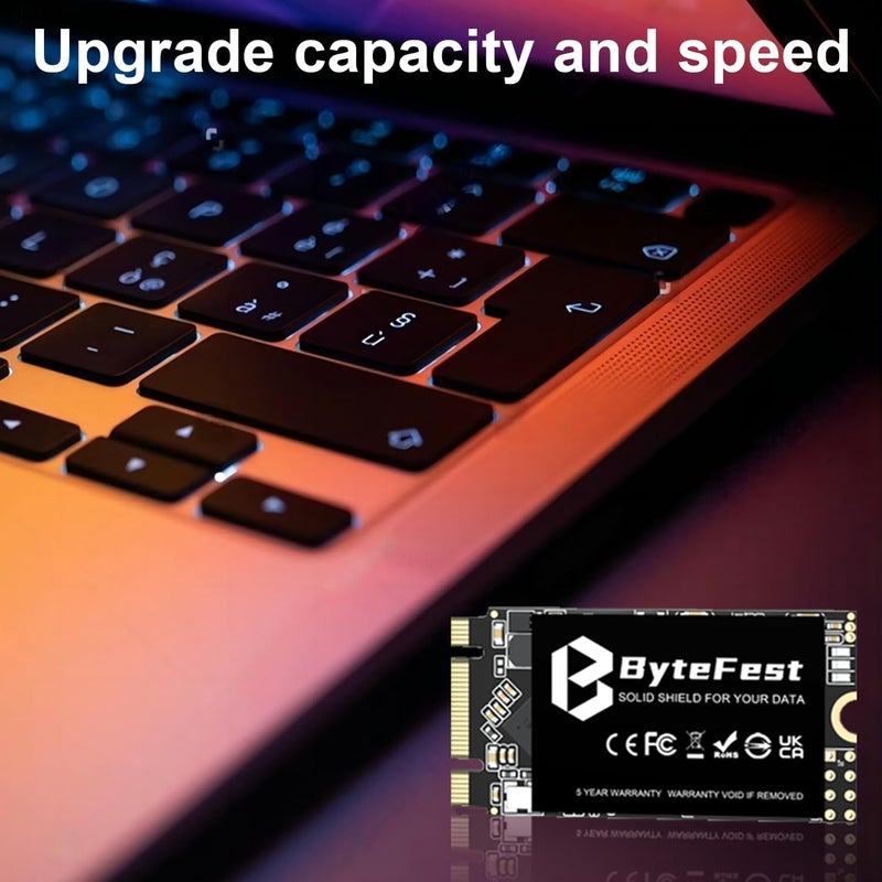 قرص SSD بسعة 1 تيرابايت، مقاس M.2 2242 NGFF، واجهة SATA III بسرعة 6 جيجابت/ثانية، قرص تخزين داخلي صلب (22×42 مم)، تقنية 3D NAND، ترقية سعة التخزين لأجهزة الكمبيوتر المحمولة والمكتبية - Image 5