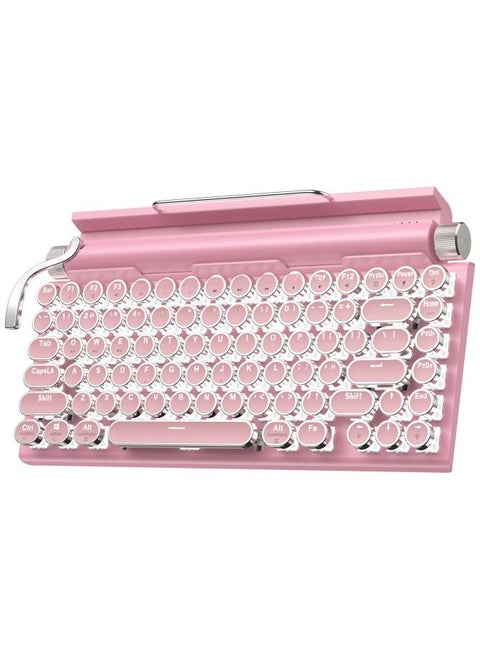 Retro Typewriter Keyboard Wireless Bluetooth Keyboard Steampunk Mechanical Keyboard Mobile Phone Tablet Pc Universal