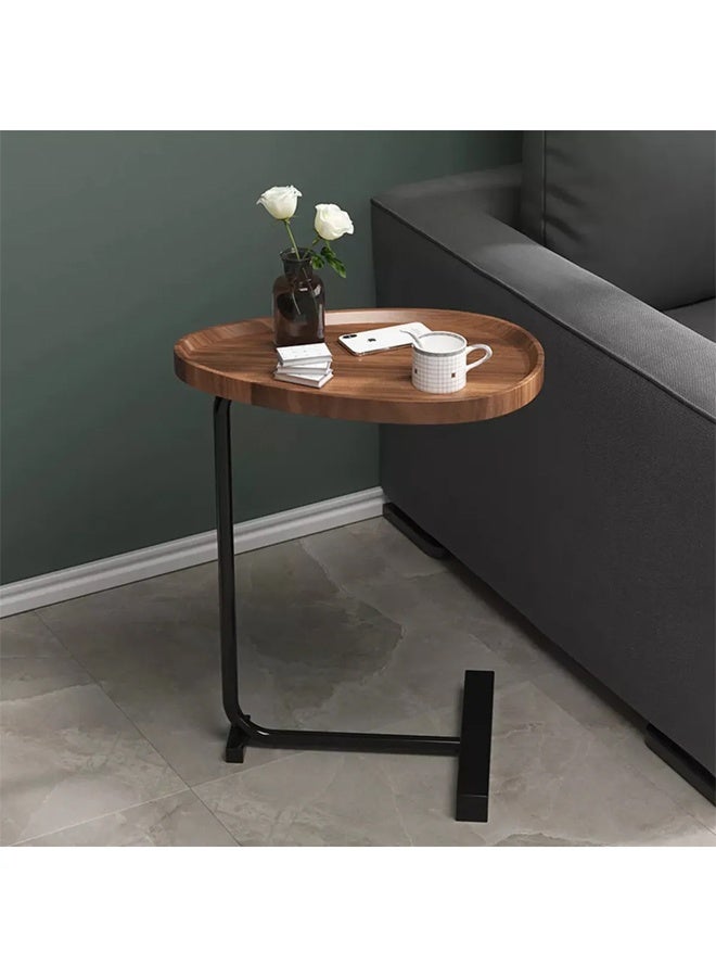 متجر ان زون طقم طاولات جانبية عصرية على شكل حرف C للأريكة والسرير من الخشب والمعدن 45x30x60سم مجموعة من 4 قطع - Image 4
