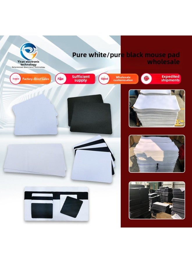 Generic - Color Advertising Mouse Pad Custom Large Table Pad Printed Logo Technology Cloth Waterproof Blank Mouse Pad Wholesale-Color:Ordinary Jiaji Cloth (customized Color)-Pattern:300*750*4 - Image 1