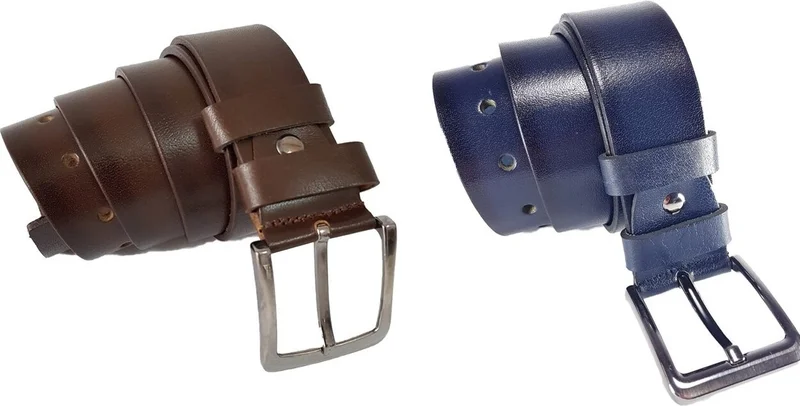 Deribond Leather Men's Belt 2 Pack Denim Pant. belt
