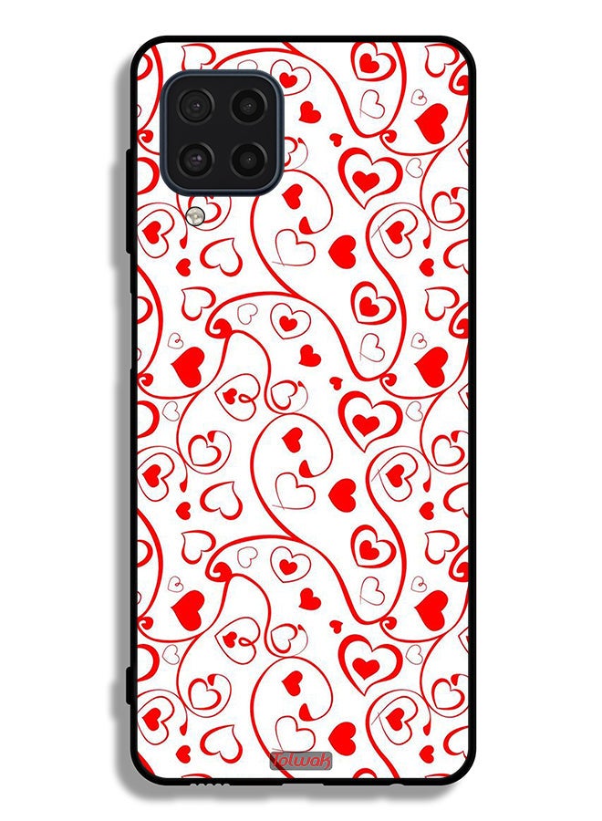 Tolwak Samsung Galaxy F22 Protective Case Cover Hearts Pattern - Image 2