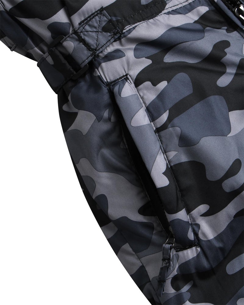 Cherokee Kids Snow Bib - Waterproof Insulated Winter Bib Overalls for Girls and Boys with Adjustable Waistband (Sizes: 2T-18), Size 5-6, Black Camo - Image 4