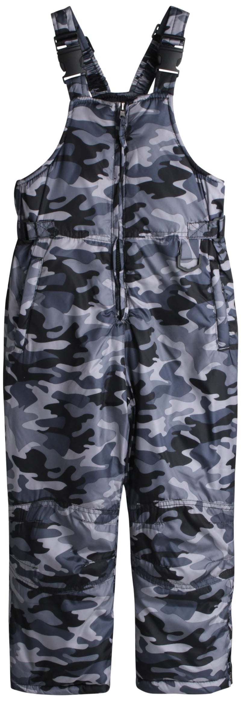 Cherokee Kids Snow Bib - Waterproof Insulated Winter Bib Overalls for Girls and Boys with Adjustable Waistband (Sizes: 2T-18), Size 5-6, Black Camo - Image 1
