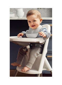 BABYBJORN BabyBjörn Small Bib Pack of 2 Grey/Pale Pink  - Image 3
