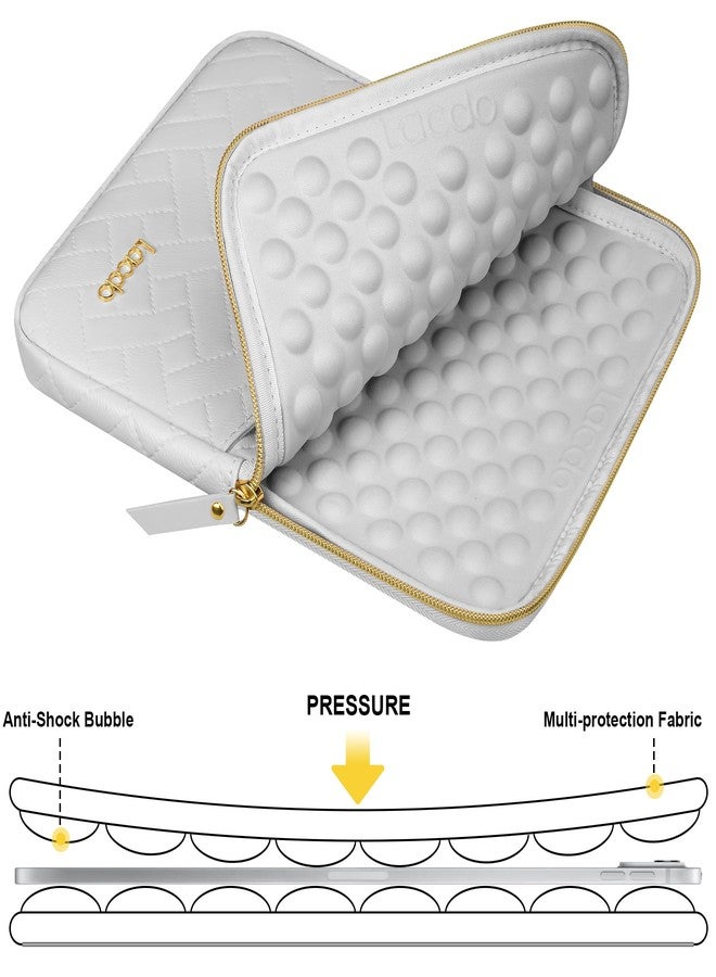 لاكدو جراب Lacdo للأجهزة اللوحية، متوافق مع iPad A16 مقاس 11 بوصة / iPad Pro M5 M4 مقاس 11 بوصة / iPad Air M3 M2 مقاس 11 بوصة / iPad مقاس 10.9 بوصة / iPad مقاس 10.2 بوصة / iPad Air مقاس 10.9 بوصة، وحقيبة Samsung Galaxy Tab A9+، ولوحة مفاتيح Magic Keyboard، لون رمادي فلكي - Image 2